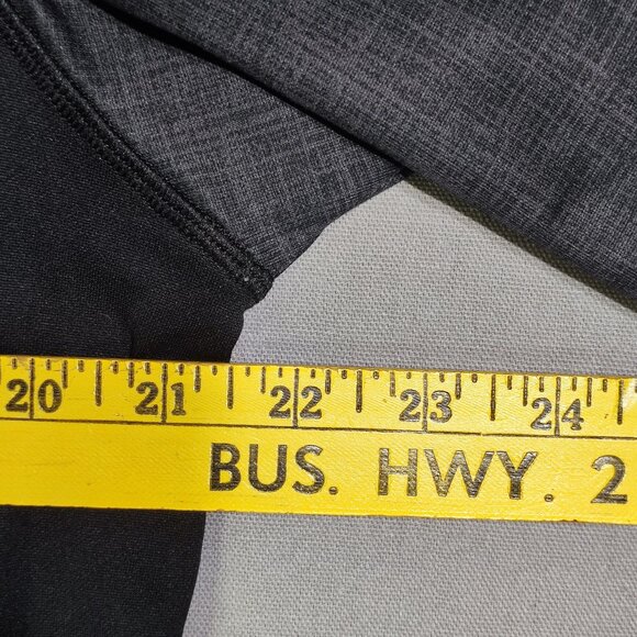 Speedo Block the Burn swim shirt men's size L grey black UV guard - Picture 8 of 10